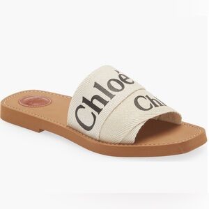 Chloe Woody Logo Sandals